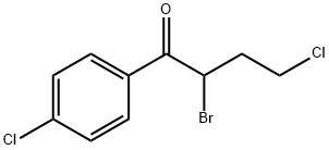 2-bromo-4,4'-dichlorobutyrophenone Struktur