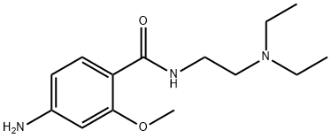 4-amino-N-[2-(diethylamino)ethyl]-2-methoxybenzamide  Struktur