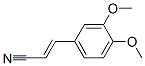 (E)-3-(3,4-dimethoxyphenyl)acrylonitrile Struktur