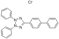 2,3-DIPHENYL-5-(P-DIPHENYL)TETRAZOLIUM CHLORIDE Struktur