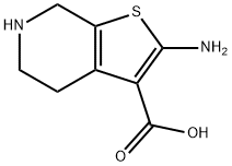 Thieno[2,3-c]pyridine-3-carboxylic acid, 2-aMino-4,5,6,7-tetrahydro- Struktur