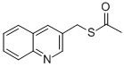 Thioacetic acid Squinolin-3-ylmethyl ester Struktur