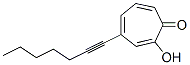 2,4,6-Cycloheptatrien-1-one, 4-(1-heptynyl)-2-hydroxy- (9CI) Struktur