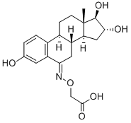 6-KETOESTRIOL 6-(O-CARBOXYMETHYL)OXIME Struktur