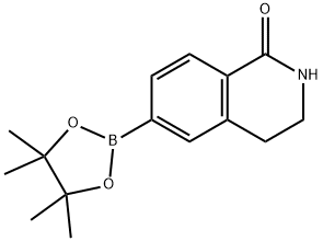 3,4-DIHYDRO-6-(4,4,5,5-TETRAMETHYL-1,3,2-DIOXABOROLAN-2-YL)-1(2H)-ISOQUINOLINONE Struktur