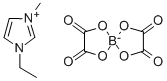 1-ETHYL-3-METHYLIMIDAZOLIUM BIS(OXALATO(2-)-O,O')BORATE Struktur