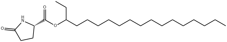 1-ethylhexadecyl 5-oxo-L-prolinate Struktur