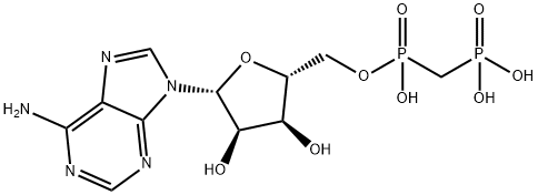 ALPHA,BETA-METHYLENEADENOSINE 5'-DIPHOSPHATE Struktur