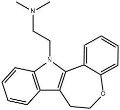 6,7-Dihydro-N,N-dimethyl-12H-[1]benzoxepino[5,4-b]indole-12-ethanamine Struktur