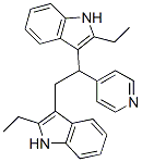 3,3'-[1-(4-Pyridinyl)-1,2-ethanediyl]bis(2-ethyl-1H-indole) Struktur