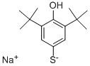 SODIUM 3,5-DI(TERT-BUTYL)-4-HYDROXYPHENYLTHIOLATE Struktur