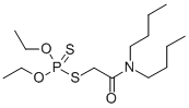 Phosphorodithioic acid, S-(2-(dibutylamino)-2-oxoethyl) O,O-diethyl es ter Struktur