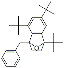 1,5,7-Tris(1,1-dimethylethyl)-1,2,3,4-tetrahydro-4-(phenylmethyl)-1,4-epoxynaphthalene Struktur