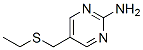 2-Pyrimidinamine, 5-[(ethylthio)methyl]- (9CI) Struktur