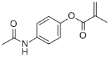 2-Propenoic acid, 2-methyl-, 4-(acetylamino)phenyl ester Struktur