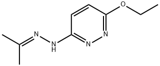 (6-Ethoxy-3-pyridazinyl)hydrazone of 2-propanone Struktur