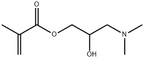 Methacrylic acid 3-dimethylamino-2-hydroxypropyl ester Struktur