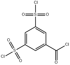 3,5-bis(chlorosulphonyl)benzoyl chloride Struktur