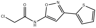 2-Chloro-N-(3-(2-thienyl)-5-isoxazolyl)acetamide Struktur