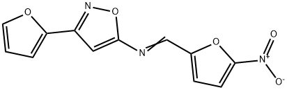 3-(2-Furanyl)-N-((5-nitro-2-furanyl)methylene)-5-isoxazolamine Struktur