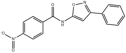 4-nitro-N-(3-phenyloxazol-5-yl)benzamide Struktur