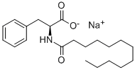 Sodium N-dodecanoyl-L-phenlyalaninate Struktur