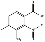 2-NITRO-3-AMINO-4-METHYLBENZOIC ACID Struktur