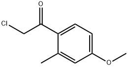 2-chloro-1-(4-Methoxy-2-Methylphenyl)ethanone Struktur