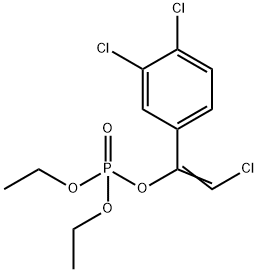 2-Chloro-1-(3,4-dichlorophenyl)ethenyl diethyl phosphate Struktur