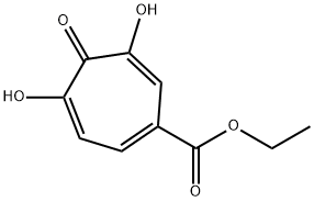 1,3,6-Cycloheptatriene-1-carboxylic acid, 4,6-dihydroxy-5-oxo-, ethyl ester (9CI) Struktur