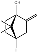 Bicyclo[2.2.1]heptan-1-ol, 7,7-dimethyl-2-methylene-, (1S,4S)- (9CI) Struktur