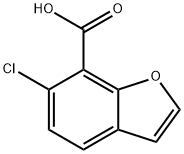 6-CHLORO-1-BENZOFURAN-7-CARBOXYLIC ACID Struktur