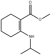 1-Cyclohexene-1-carboxylicacid,2-[(1-methylethyl)amino]-,methylester(9CI) Struktur