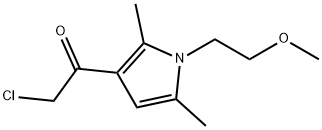 Ethanone, 2-chloro-1-[1-(2-methoxyethyl)-2,5-dimethyl-1H-pyrrol-3-yl]- (9CI) Struktur