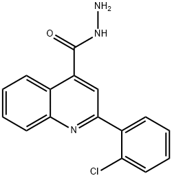 2-(2-CHLOROPHENYL)QUINOLINE-4-CARBOHYDRAZIDE Struktur