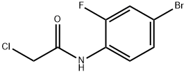 N-(4-BROMO-2-FLUORO-PHENYL)-2-CHLORO-ACETAMIDE Struktur