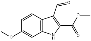 METHYL 3-FORMYL-6-METHOXY-1H-INDOLE-2-CARBOXYLATE Struktur