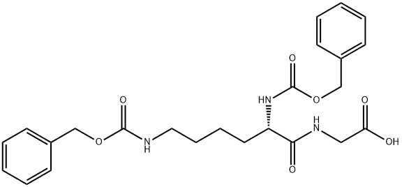 Z-LYS(Z)-GLY-OH Struktur