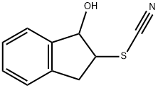 Thiocyanic acid, 2,3-dihydro-1-hydroxy-1H-inden-2-yl ester (9CI) Struktur