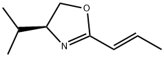 Oxazole, 4,5-dihydro-4-(1-methylethyl)-2-(1E)-1-propenyl-, (4S)- (9CI) Struktur