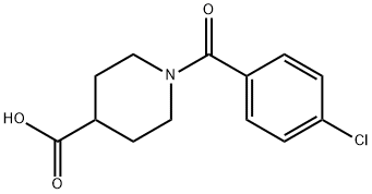 1-(4-Chloro-benzoyl)-piperidine-4-carboxylic acid Struktur