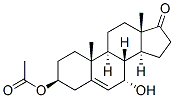 Androst-5-en-17-one, 3-(acetyloxy)-7-hydroxy-, (3beta,7alpha)- (9CI) Struktur