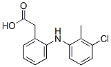 2-[(3-Chloro-2-methylphenyl)amino]benzeneacetic acid Struktur