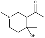 1-(4-HYDROXY-1,4-DIMETHYL-PIPERIDIN-3-YL)-ETHANONE Struktur