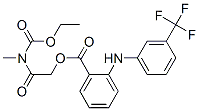 ethoxycarbonylmethylcarbamoylmethyl 2-[[3-(trifluoromethyl)phenyl]amin o]benzoate Struktur