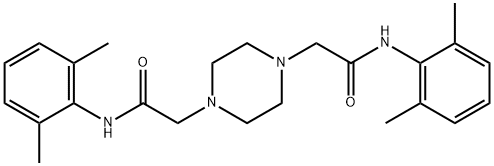 N,N'-bis(2,6-DiMethylphenyl)-1,4-piperazinediacetaMide Struktur