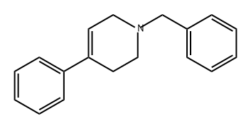 1-BENZYL-1,2,3,6-TETRAHYDRO-4-PHENYLPYRIDINE Struktur