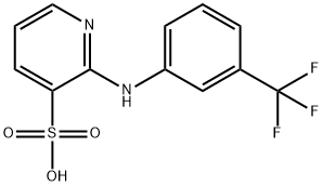 2-[[3-(TRIFLUOROMETHYL)PHENYL]AMINO]-PYRIDINE-3-SULFONIC ACID Struktur