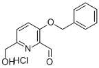 3-BENZYLHYDROXY-6-HYDROXYMETHYLPYRIDINE-2-CARBOXALDEHYDE HYDROCHLORIDE Struktur