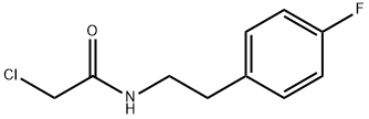 2-CHLORO-N-[2-(4-FLUORO-PHENYL)-ETHYL]-ACETAMIDE Struktur